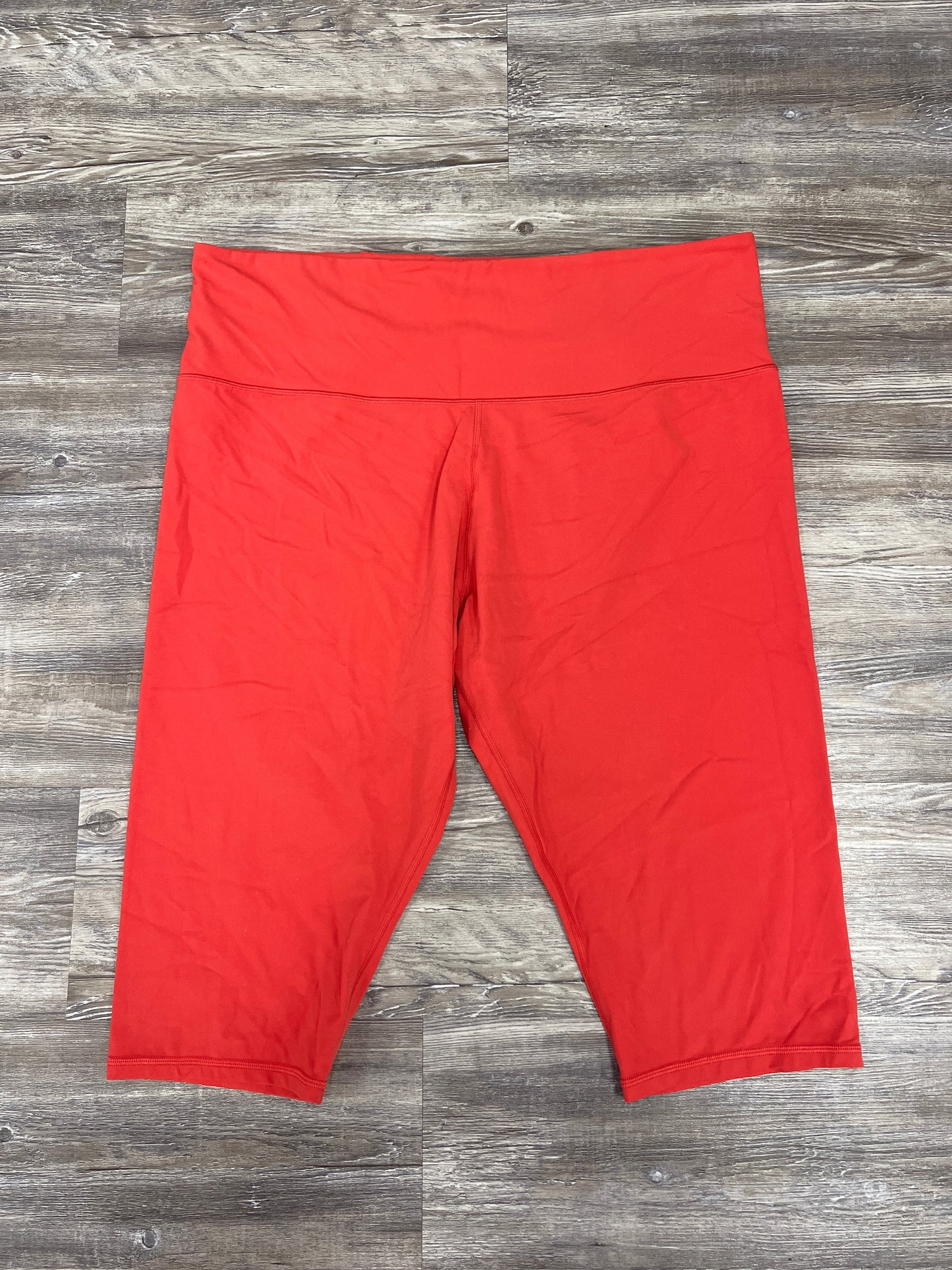 Athletic Capris By Athleta In Red, Size: 3x