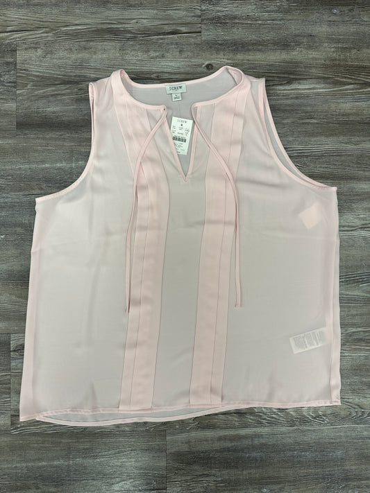 Top Sleeveless By J. Crew In Pink, Size: L