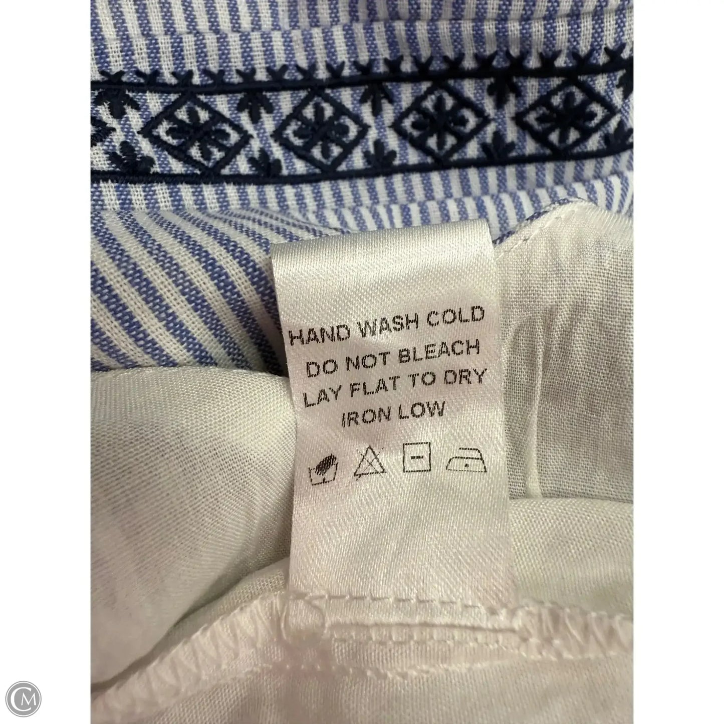 Dress Casual Maxi By White Birch In Blue & White, Size: 3x