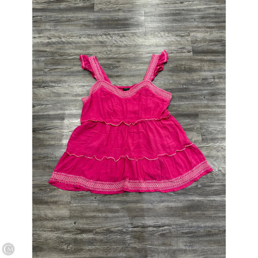 Top Sleeveless By Torrid In Pink, Size: 3x