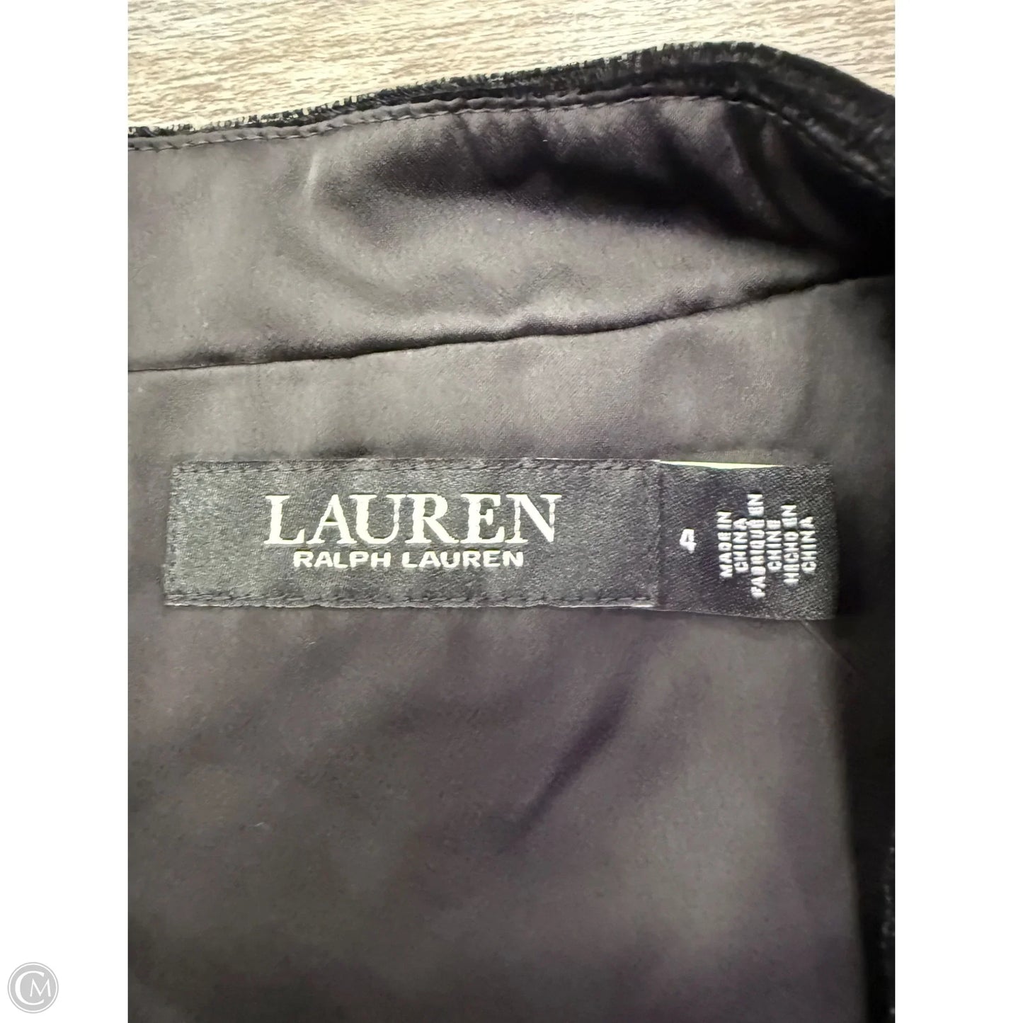 Top Long Sleeve By Lauren By Ralph Lauren In Black, Size: S