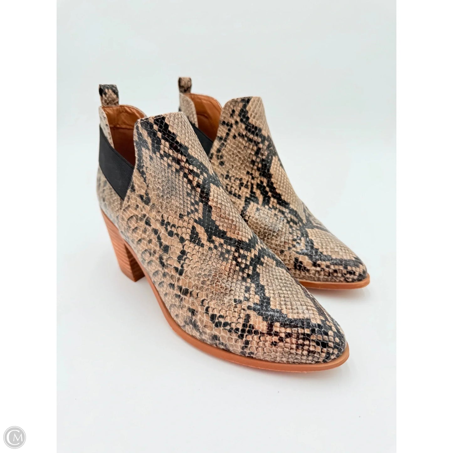 Boots Ankle Heels By Dolce Vita In Snakeskin Print, Size: 9