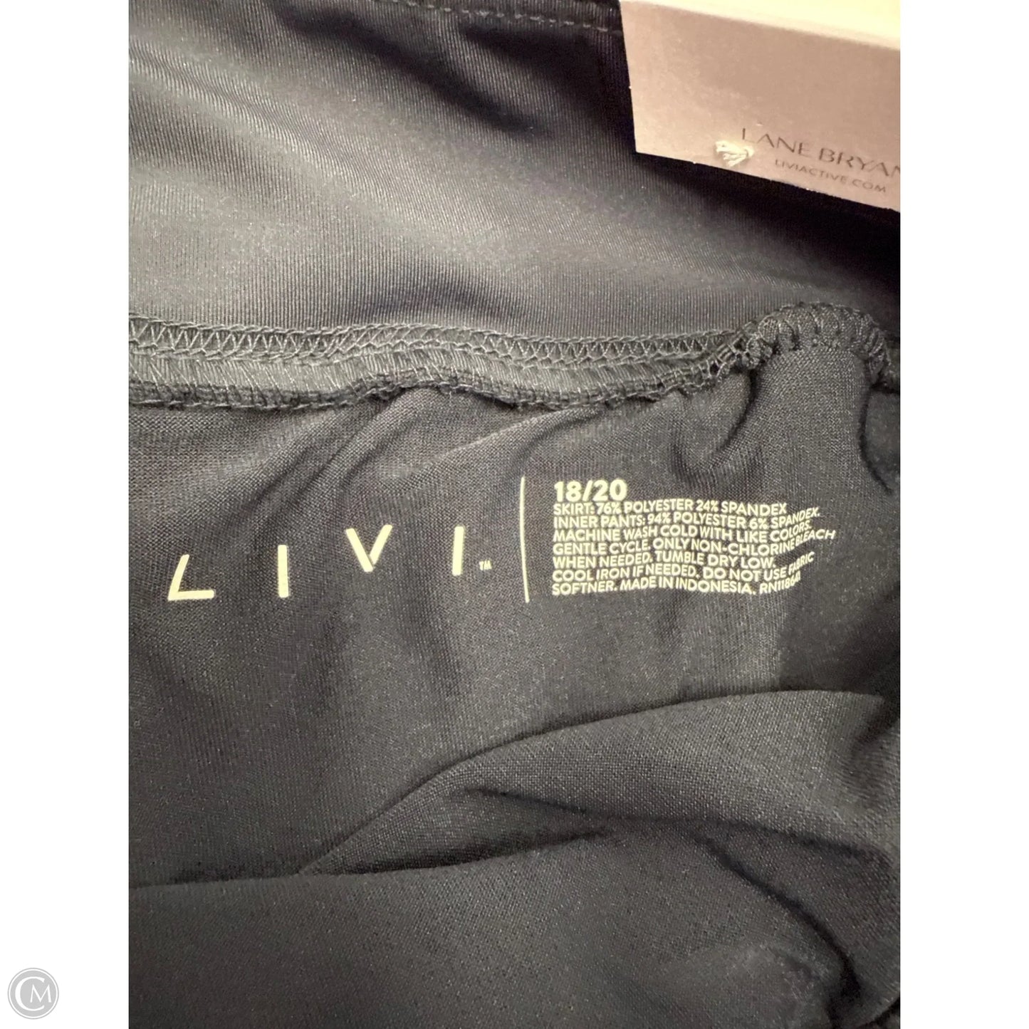 Athletic Skirt By Livi Active In Navy, Size: 2x