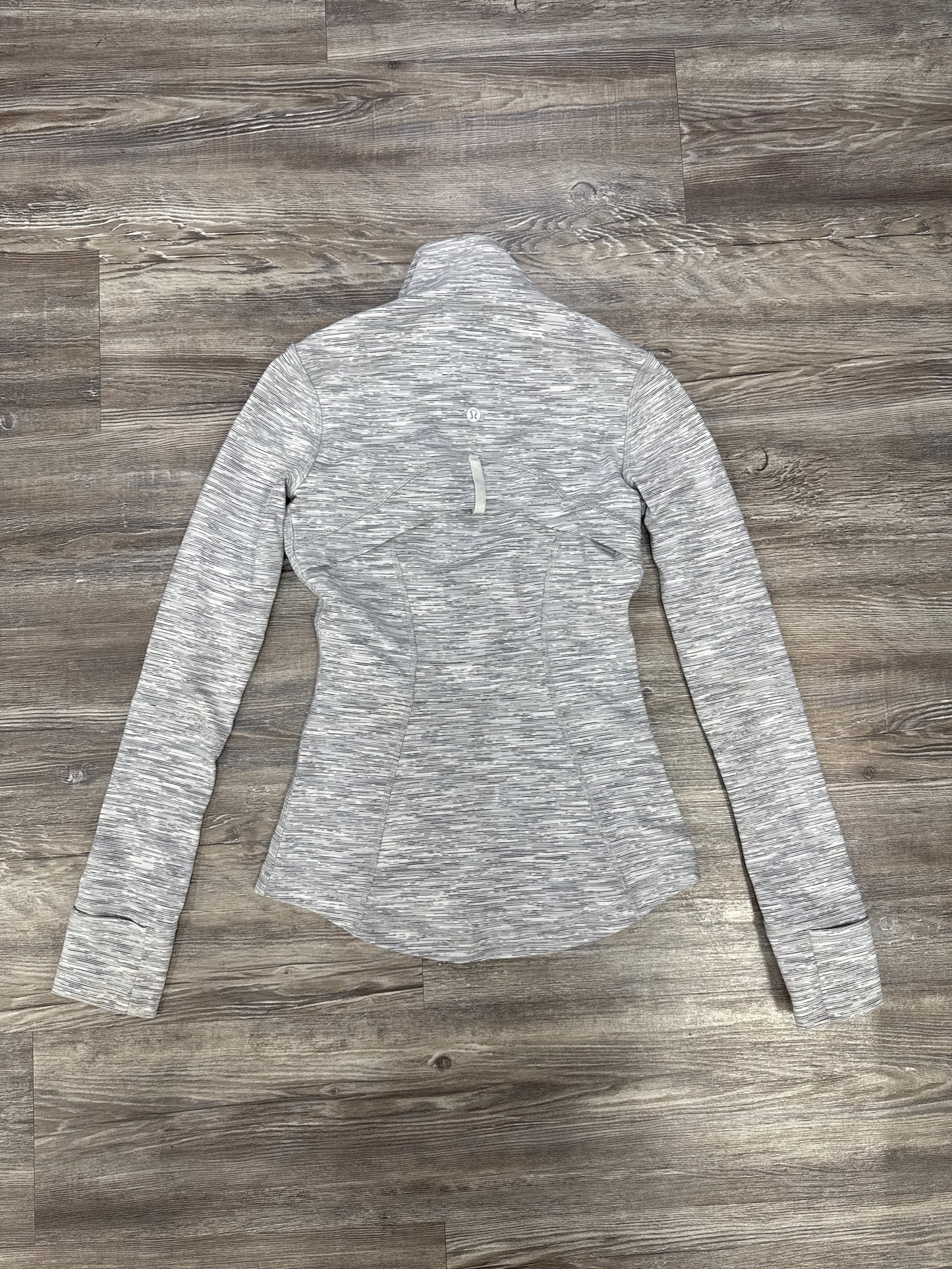 Athletic Jacket By Lululemon In Grey, Size: 2