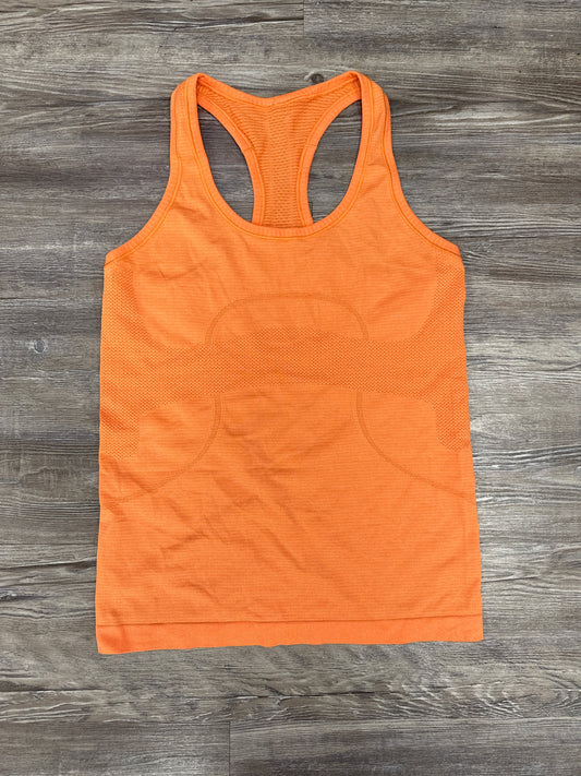 Athletic Tank Top By Lululemon In Orange, Size: 6