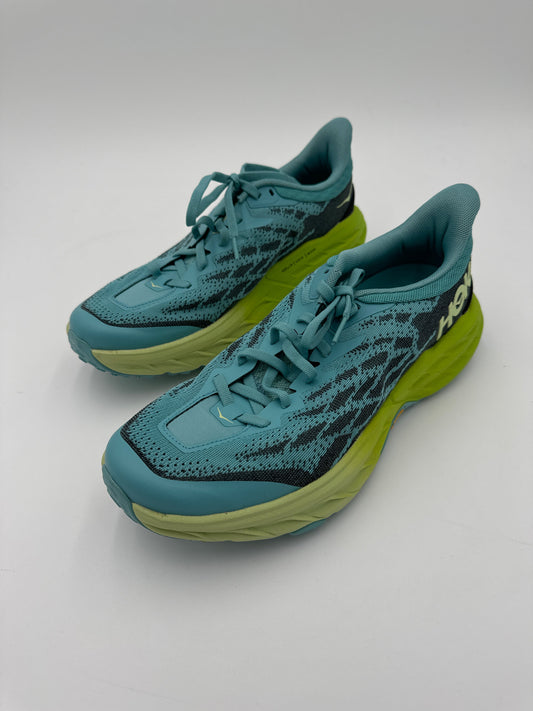 Shoes Athletic By Hoka In Blue & Green, Size: 10