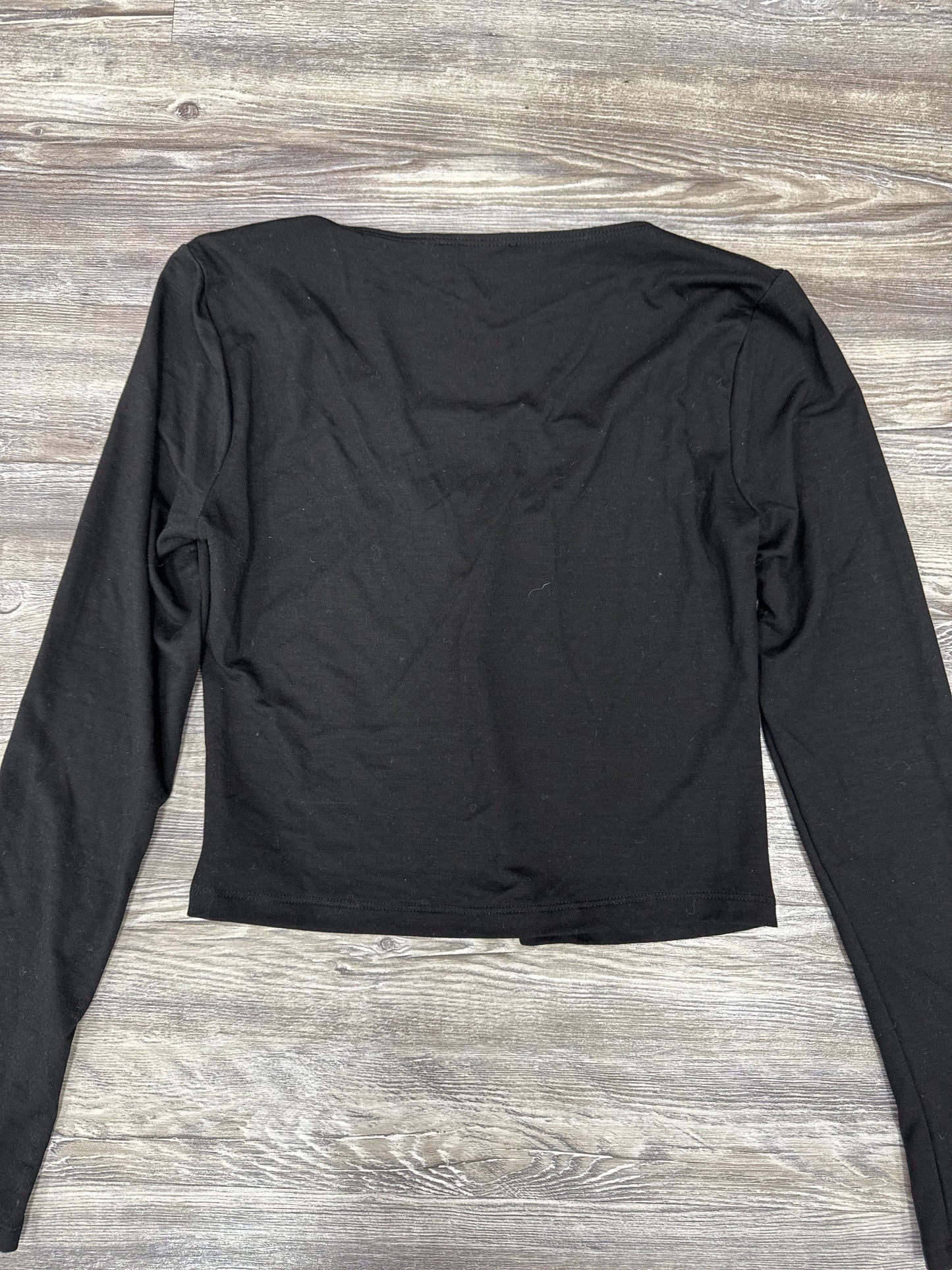 Top Long Sleeve By Reformation In Black, Size: S