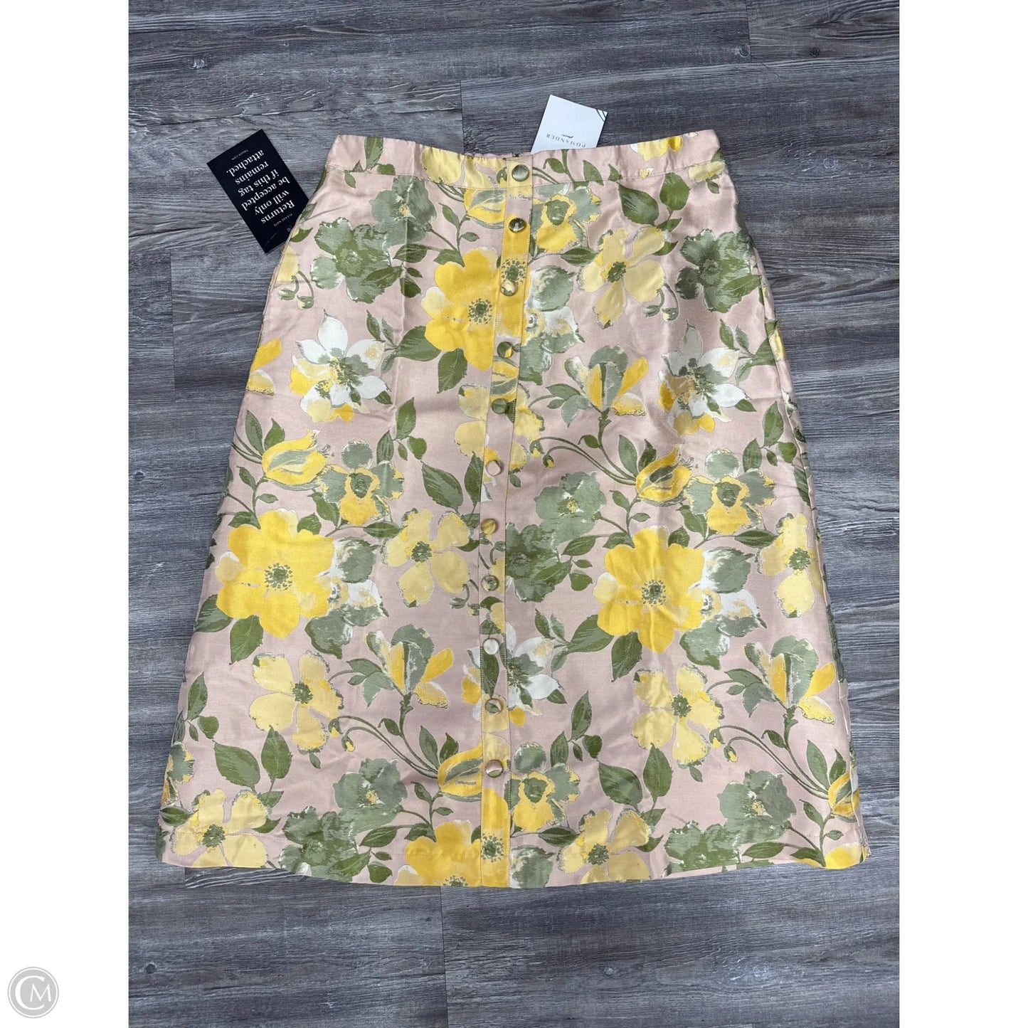 Skirt Maxi By Pomander Place In Pink & Yellow, Size: Xl