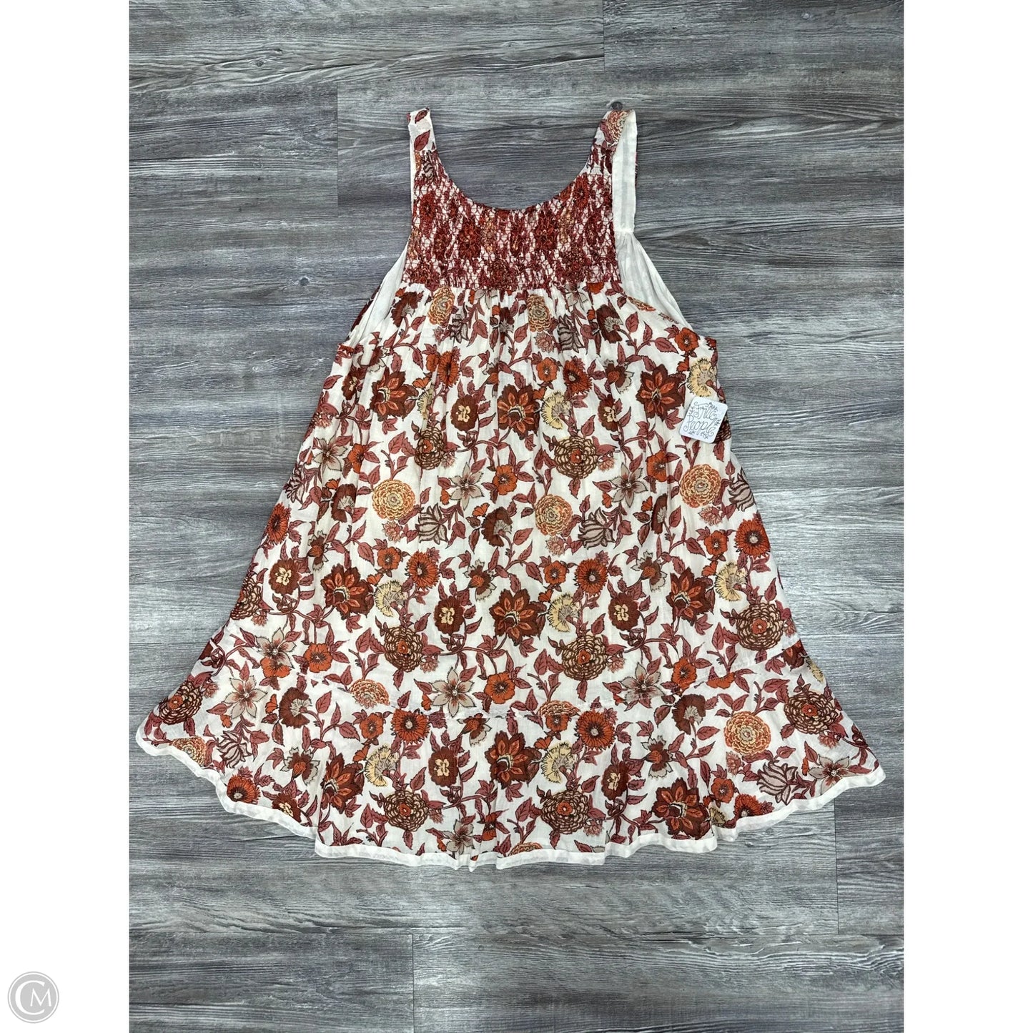 Dress Casual Short By Free People In Red & Tan, Size: M