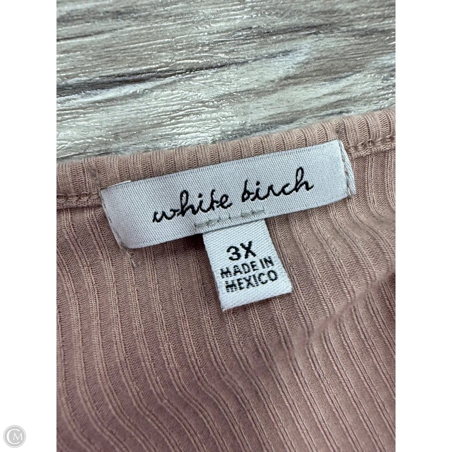 Top Long Sleeve Basic By White Birch In Brown, Size: 3x