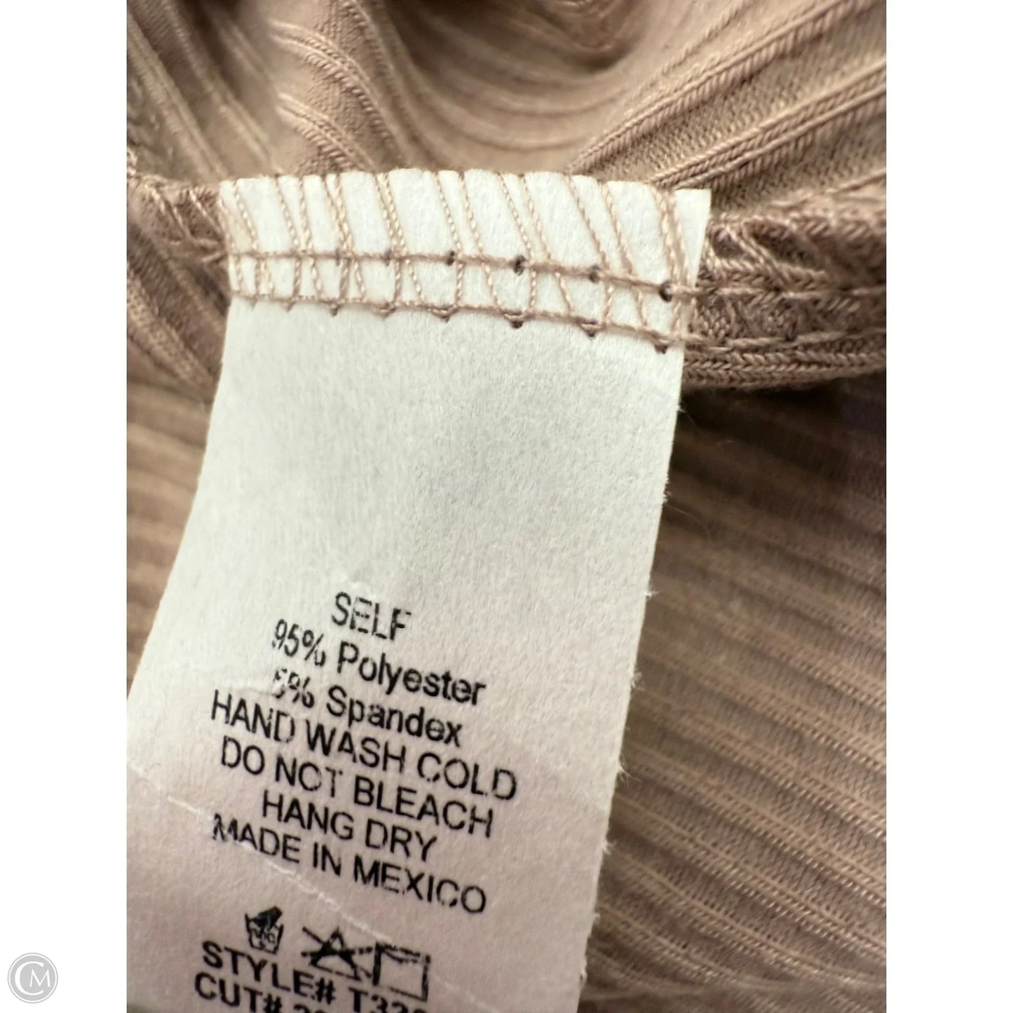 Top Long Sleeve Basic By White Birch In Brown, Size: 3x