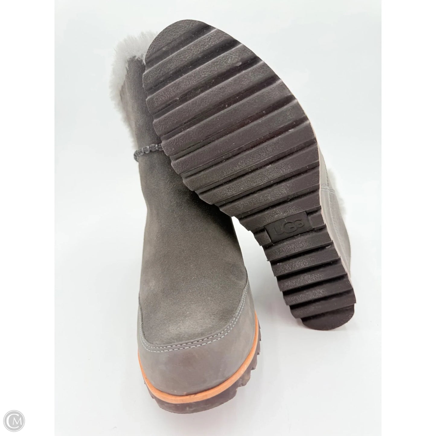 Boots Designer By Ugg In Grey, Size: 10