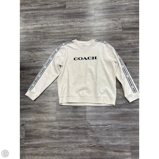 Sweatshirt Designer By Coach In Black & White, Size: Xl