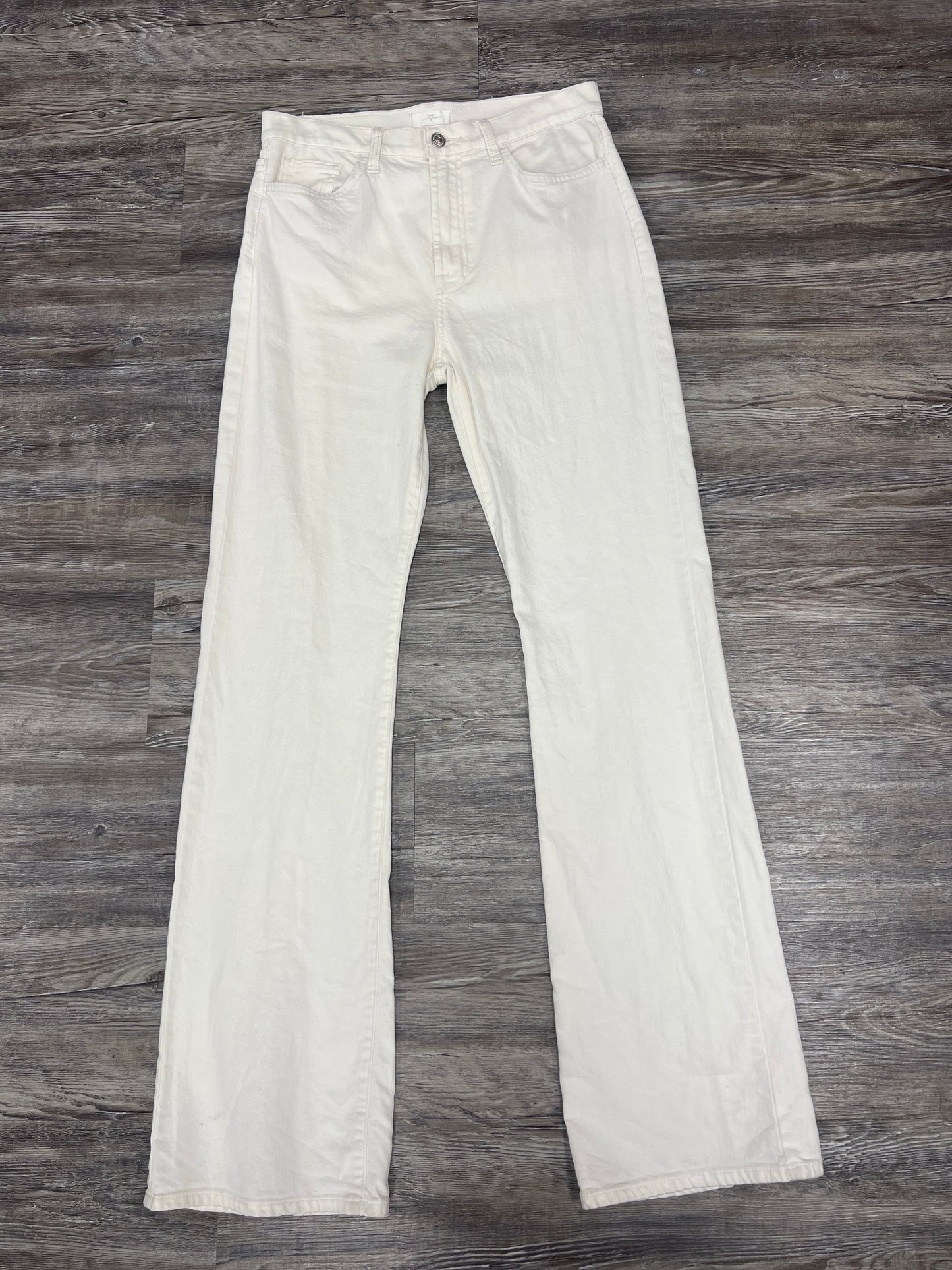 Jeans Designer By 7 For All Mankind In White, Size: 10