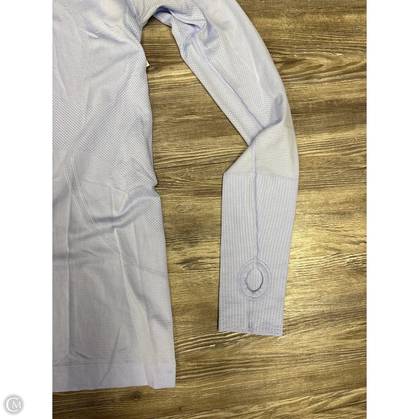 Athletic Top Long Sleeve Crewneck By Lululemon In Blue, Size: M
