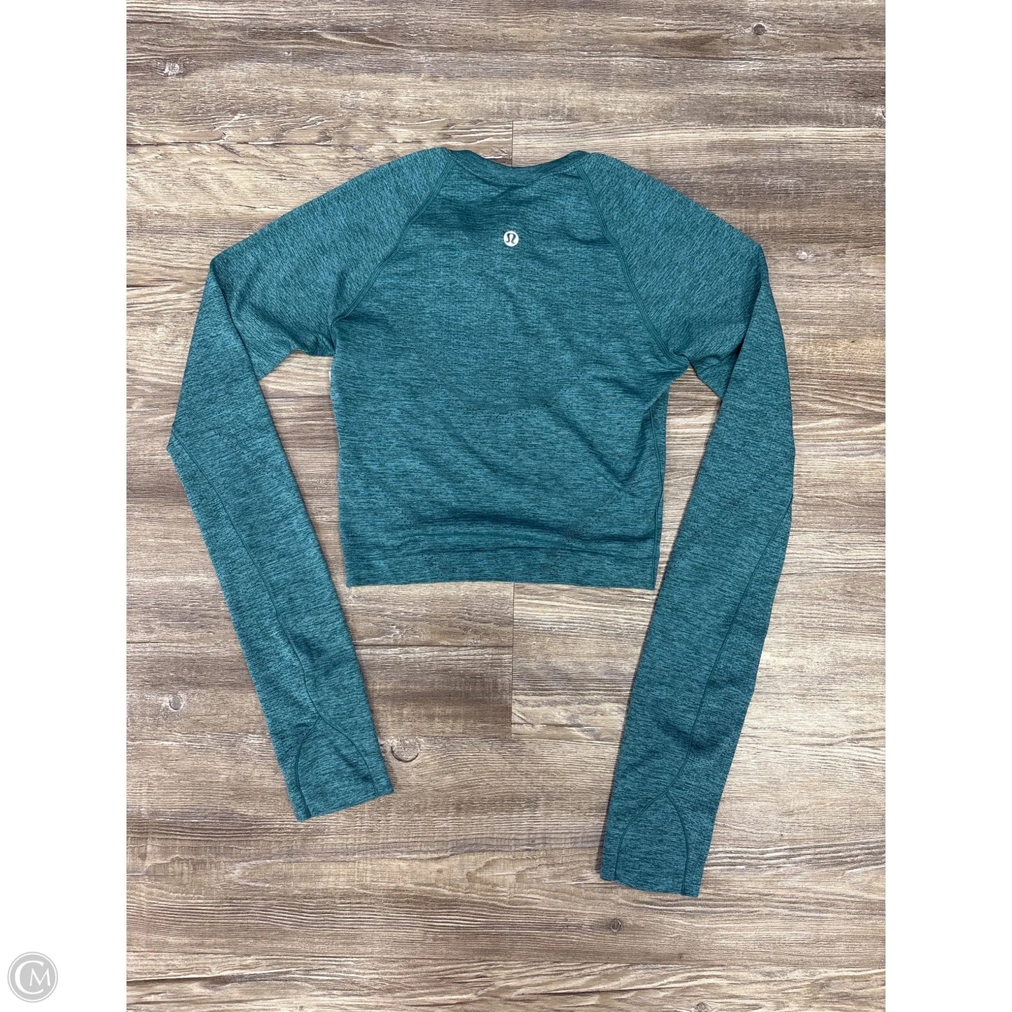 Athletic Top Long Sleeve Crewneck By Lululemon In Blue, Size: 2