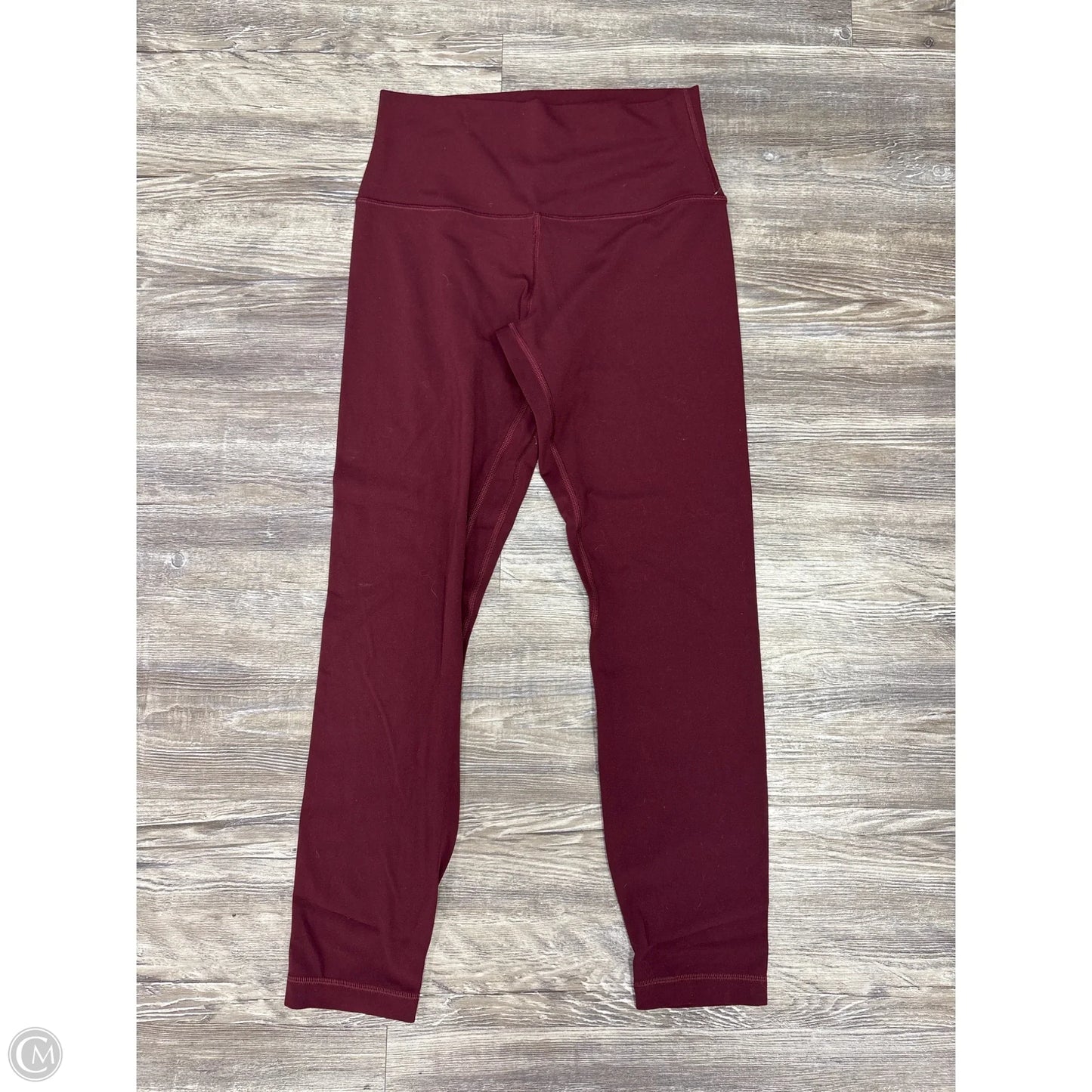 Athletic Leggings By Lululemon In Red, Size: 6