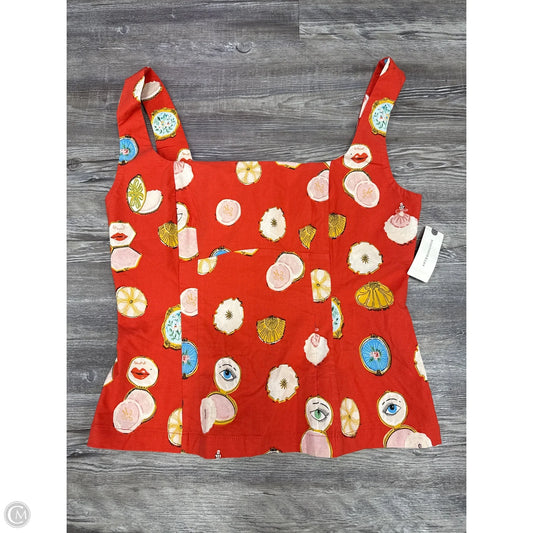 Top Sleeveless By Maeve In Red, Size: M