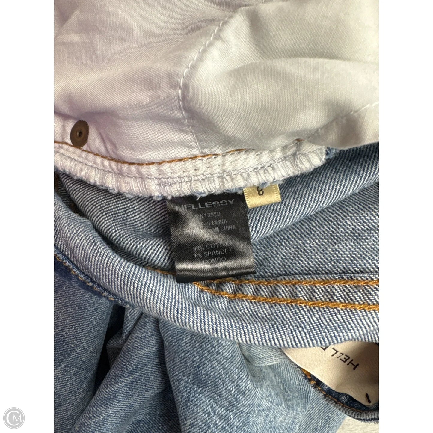 Jeans Straight By Hellessy In Blue Denim, Size: 8