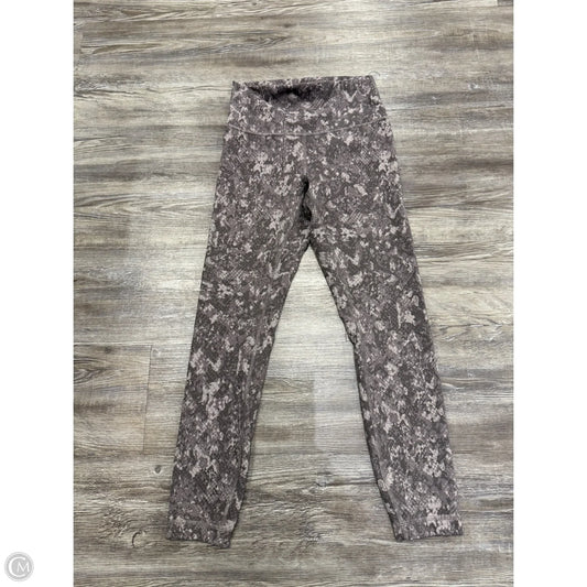 Athletic Leggings By Lululemon In Grey, Size: 6