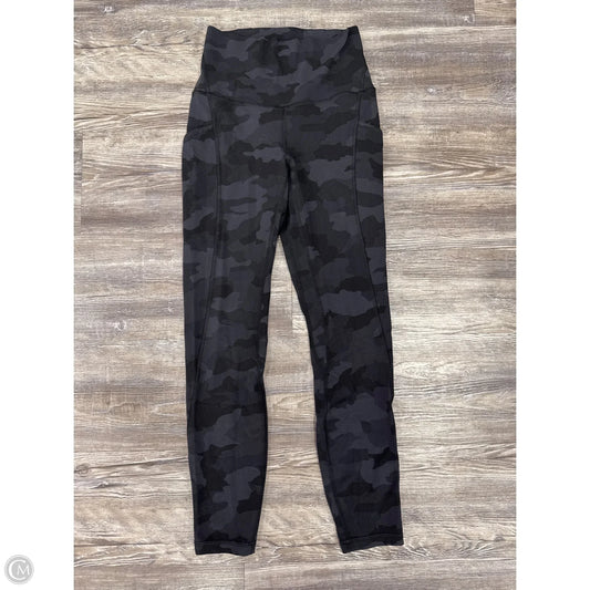 Athletic Leggings By Lululemon In Camouflage Print, Size: 4