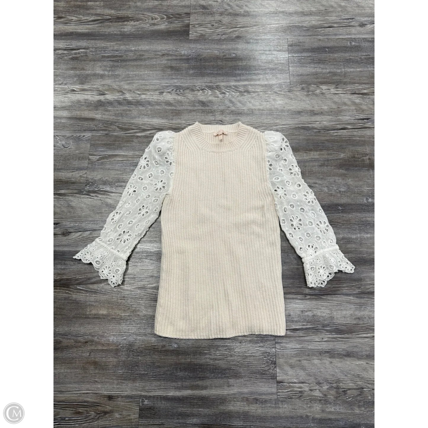 Sweater By Rebecca Taylor In Cream, Size: S