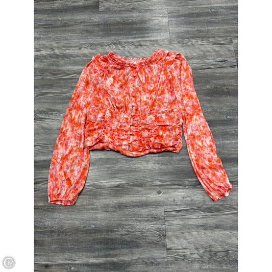 Top Long Sleeve By Anthropologie In Multi-colored, Size: L