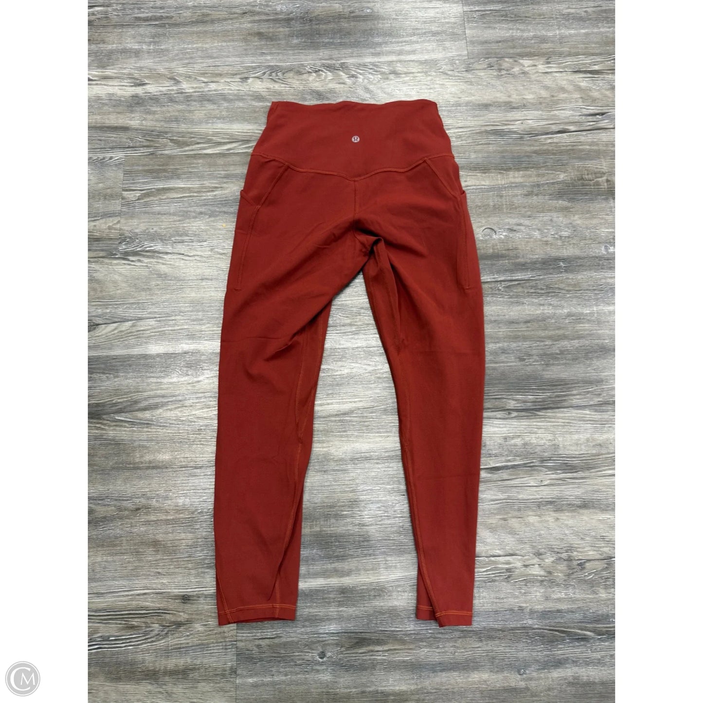 Athletic Leggings Capris By Lululemon In Red, Size: 8