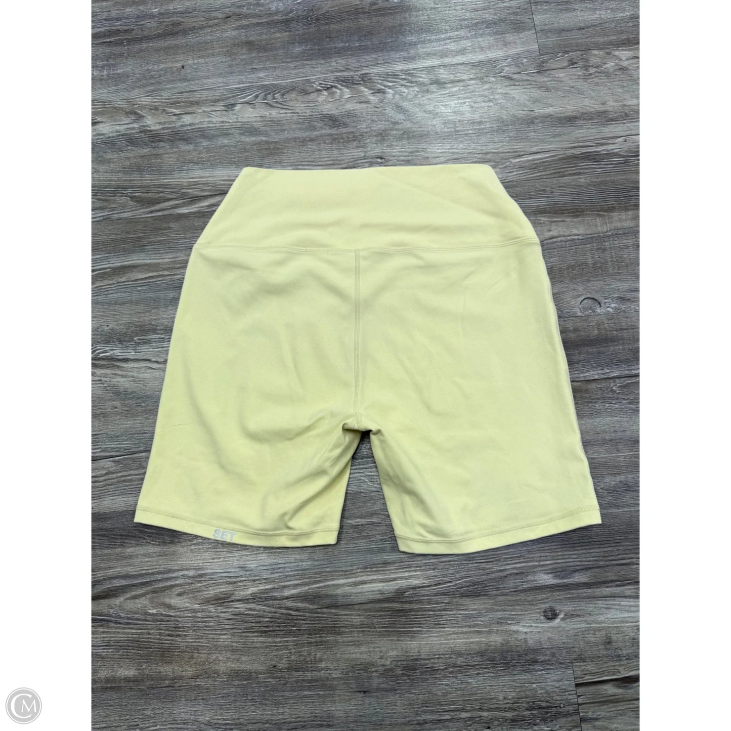 Athletic Shorts By Set Active In Yellow, Size: Xl