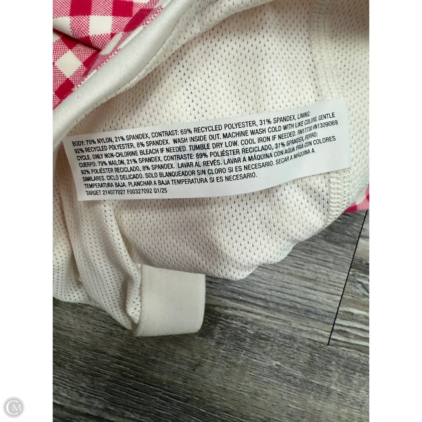 Athletic Tank Top By All In Motion In Plaid Pattern, Size: L