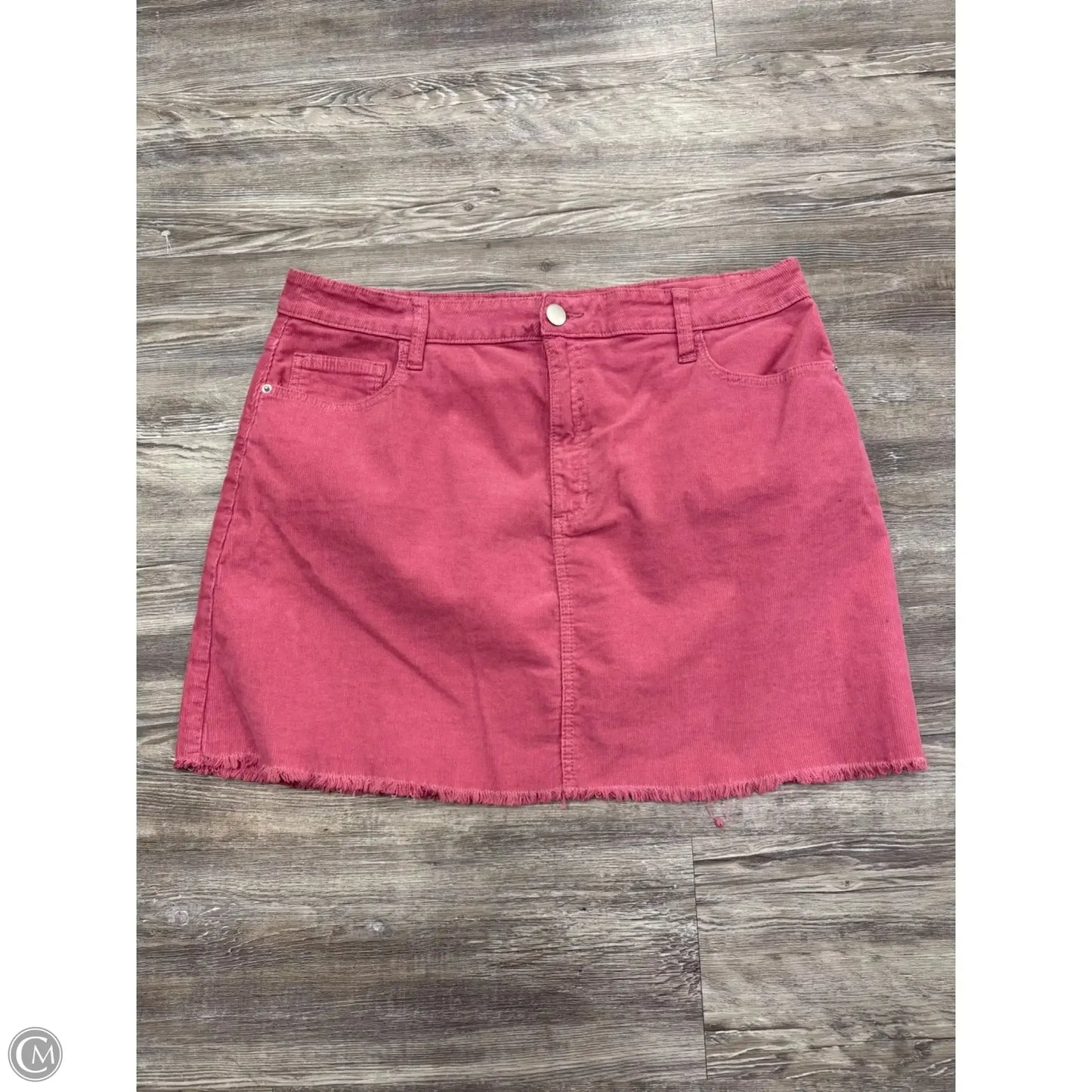 Skirt Mini & Short By Arula In Pink Denim, Size: 1x