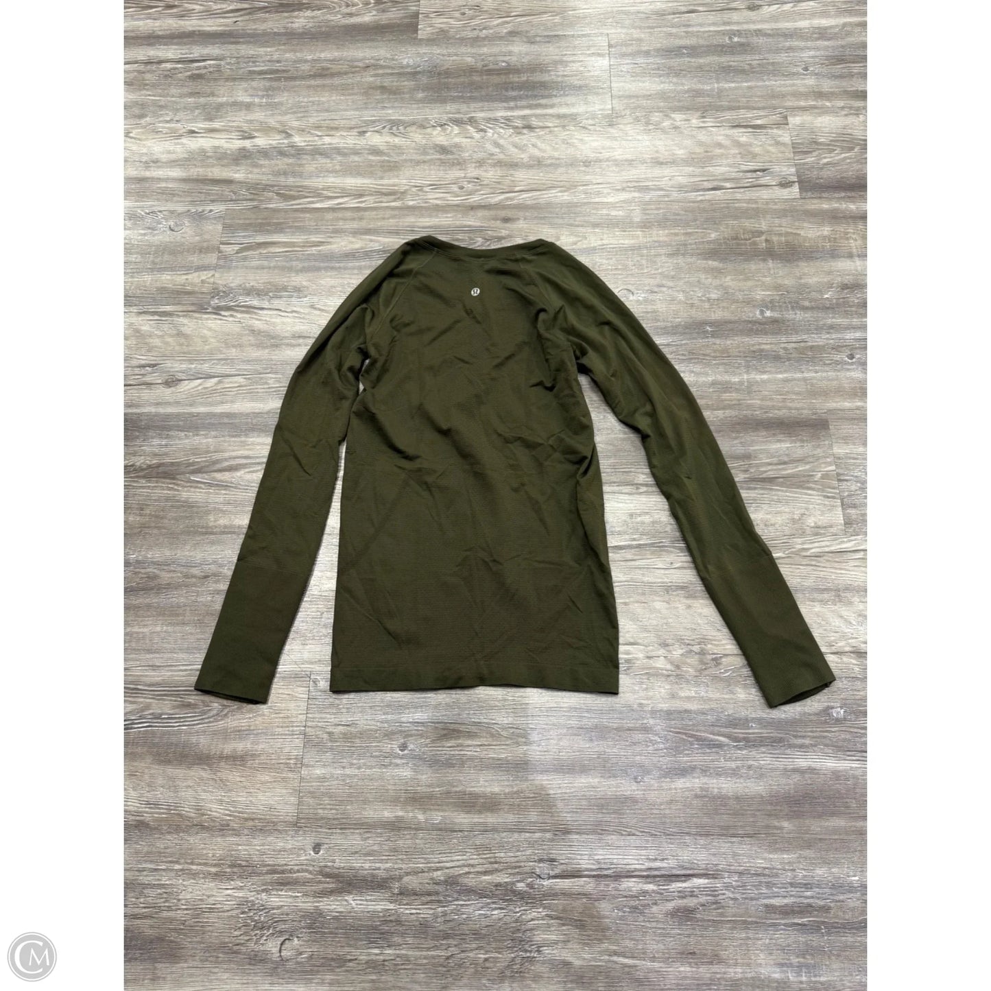 Athletic Top Long Sleeve Crewneck By Lululemon In Green, Size: 6