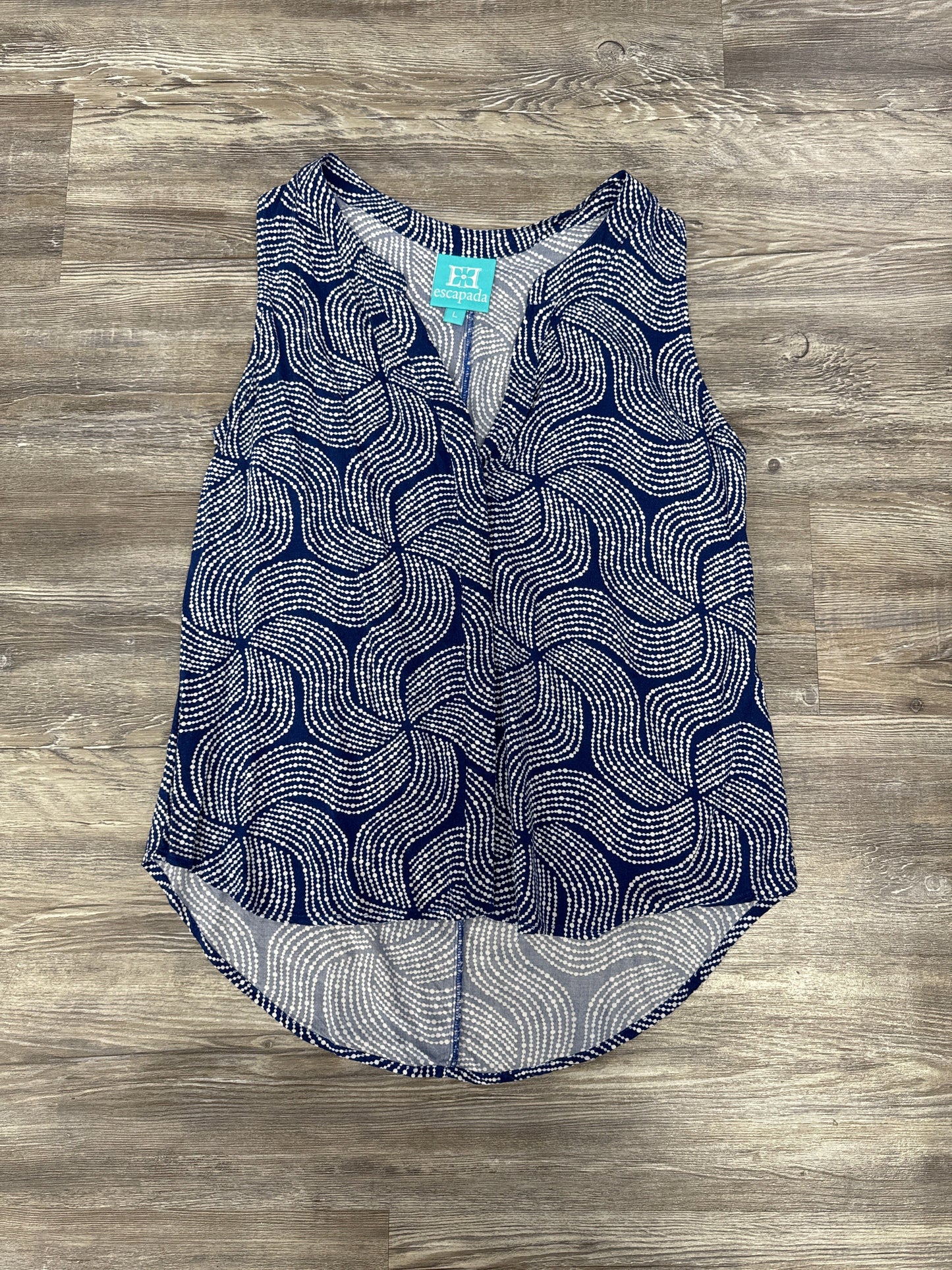 Blue Top Sleeveless Escada, Size L