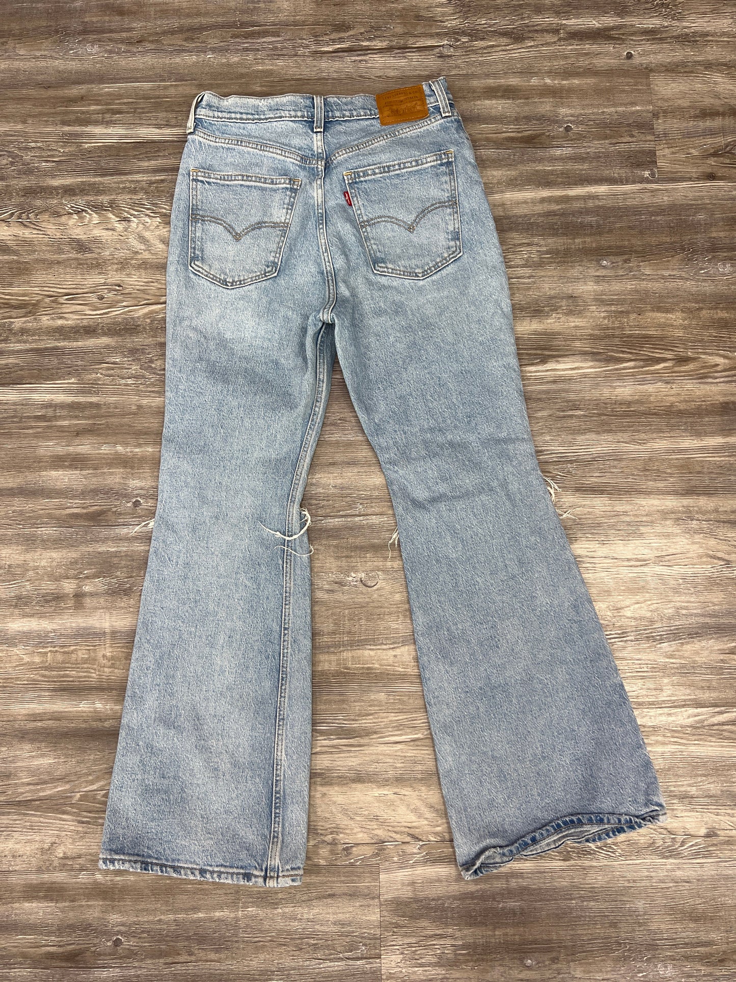 Blue Denim Jeans Flared Levis, Size 6