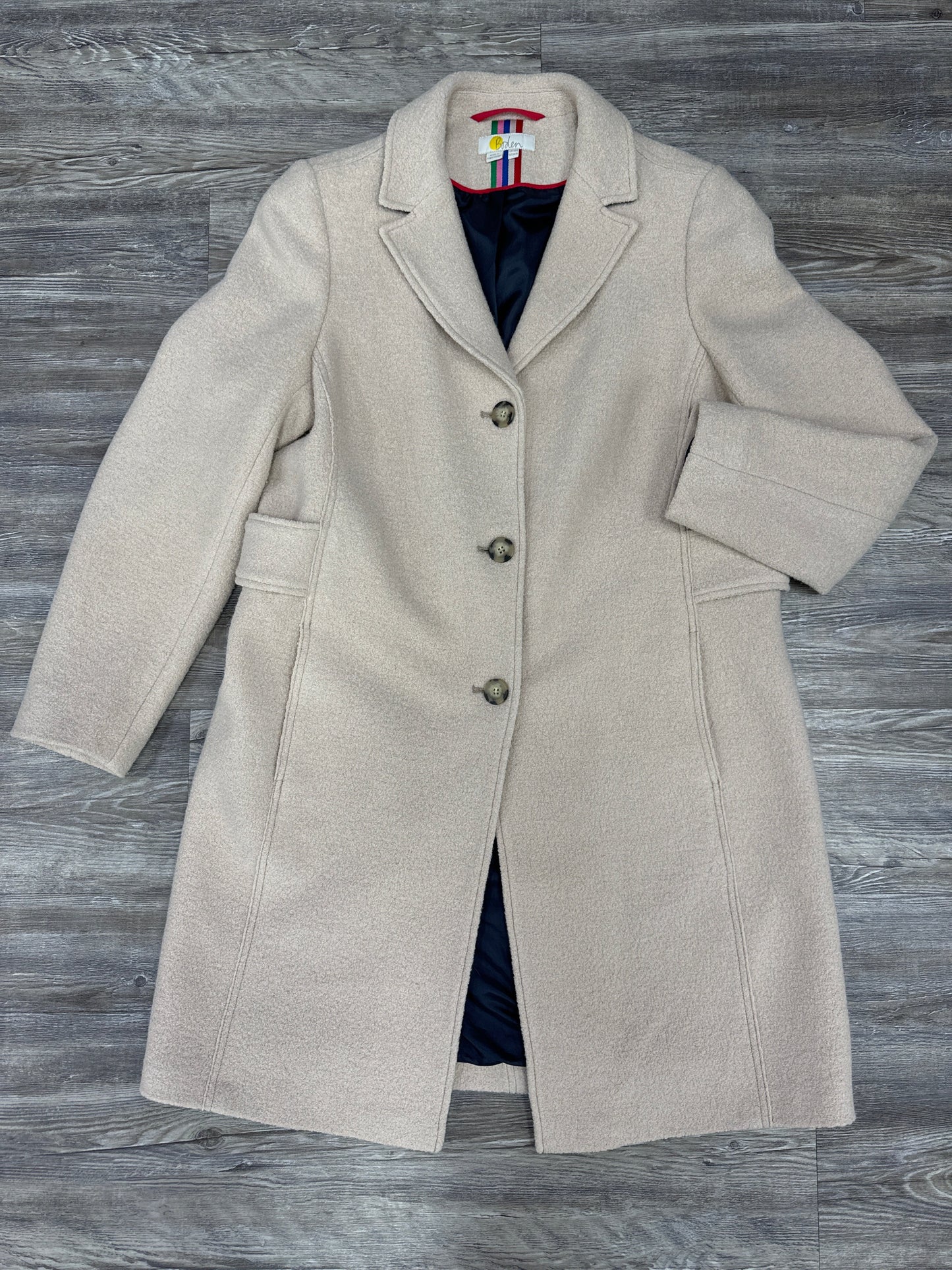 Coat Peacoat By Boden In Tan, Size: 14