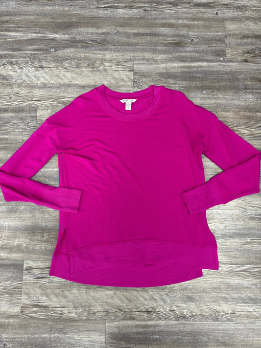 Athletic Top Long Sleeve Collar By Athleta In Pink, Size: Xs