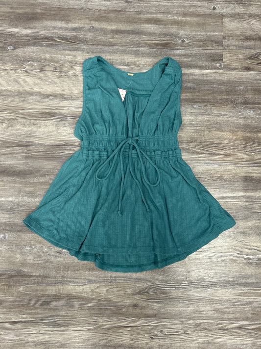 Top Sleeveless By Free People In Teal, Size: S