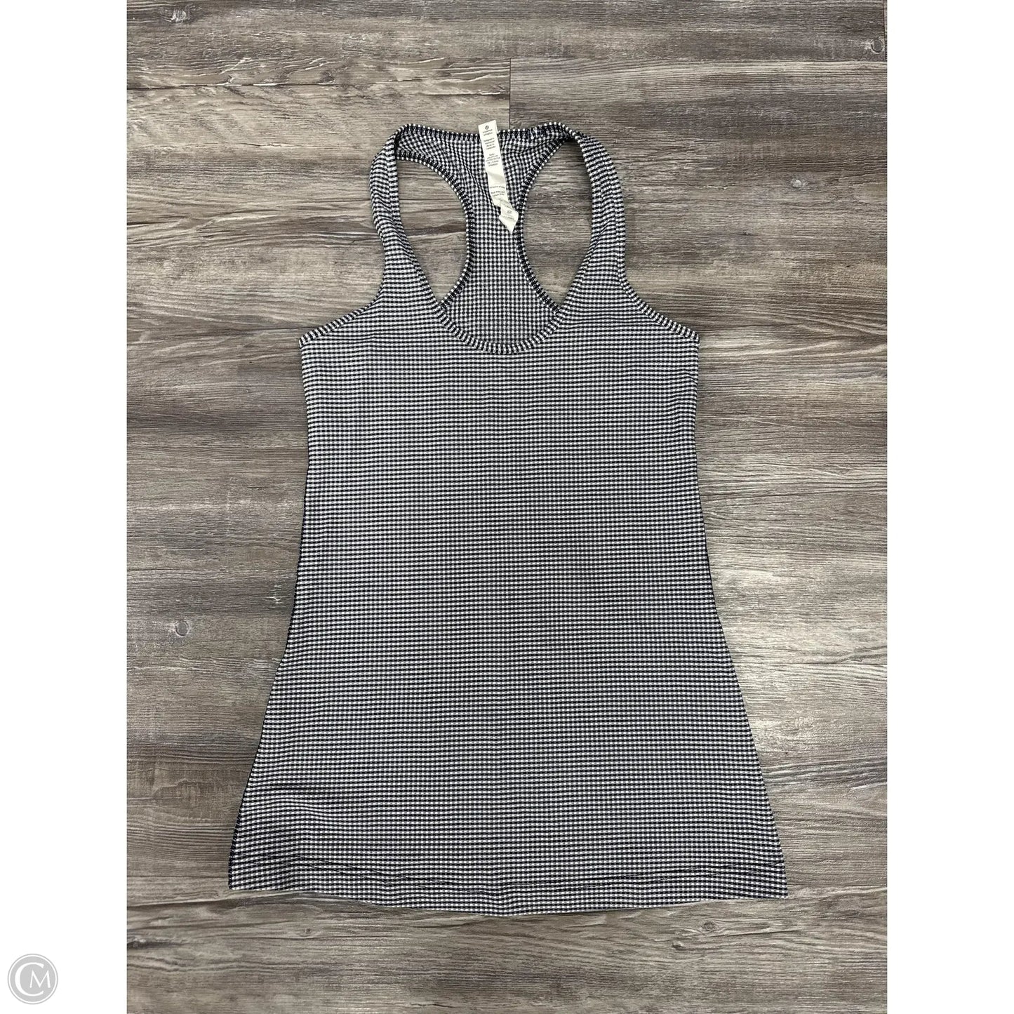 Athletic Tank Top By Lululemon In Black & White, Size: 6