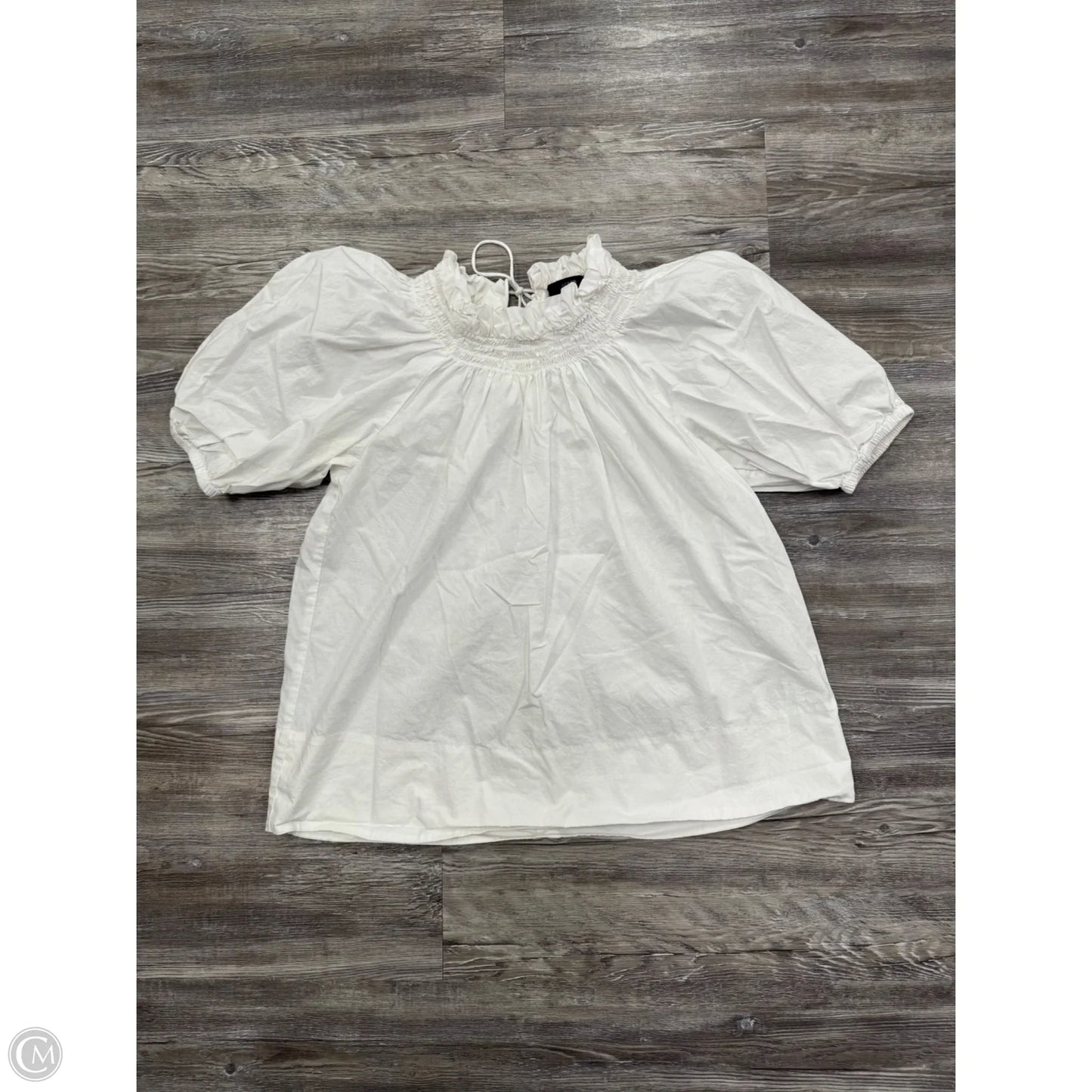 Top Short Sleeve By J. Crew In White, Size: Xs
