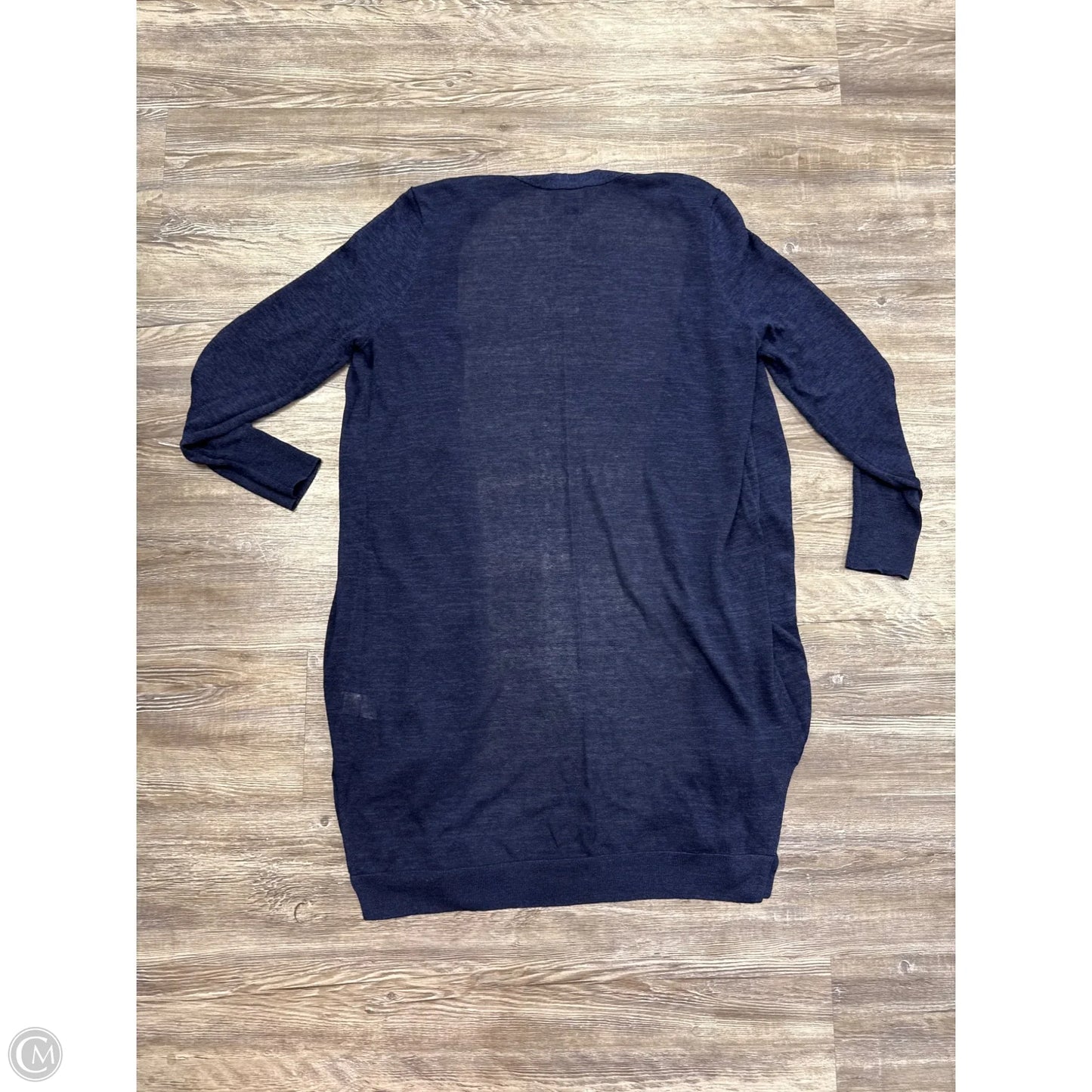 Sweater Cardigan By Halogen In Navy, Size: 1x