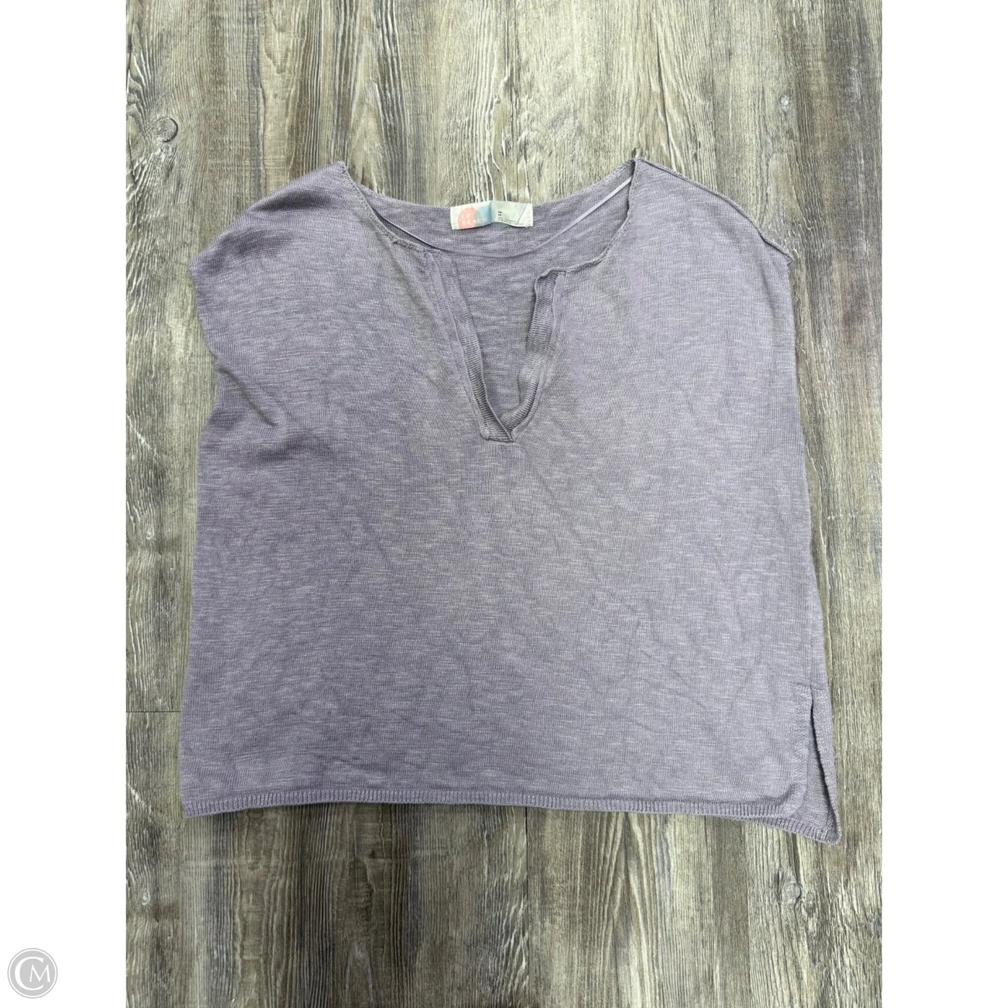 Top Short Sleeve By Free People In Purple, Size: Xs