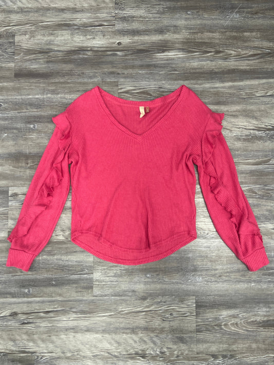 Pink Top Long Sleeve Basic Pilcro, Size Xs