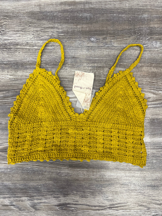 Chartreuse Bra Hem & Thread, Size M