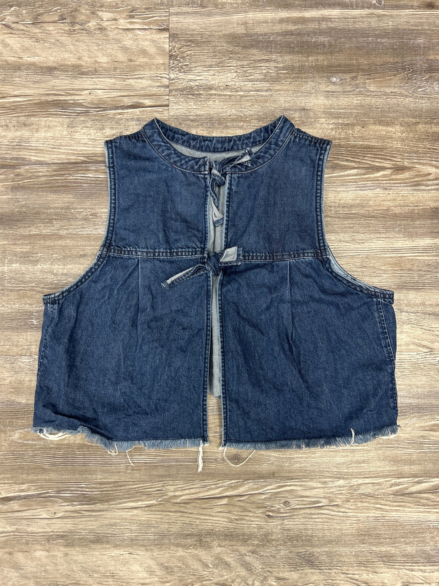 Top Sleeveless By Pilcro In Blue Denim, Size: Xl