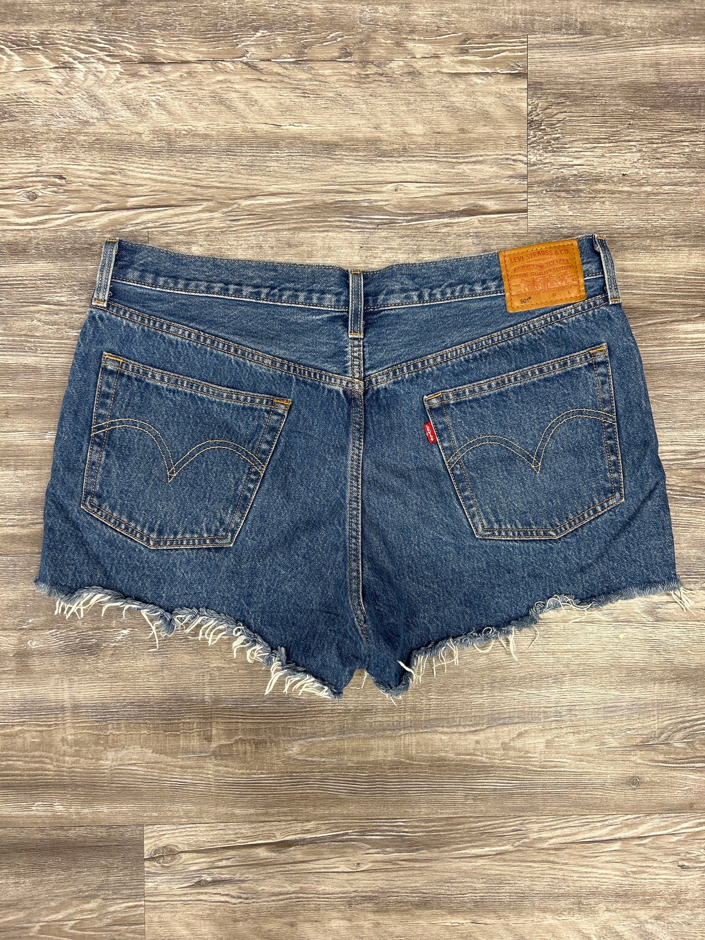 Shorts By Levis In Blue Denim, Size: 16