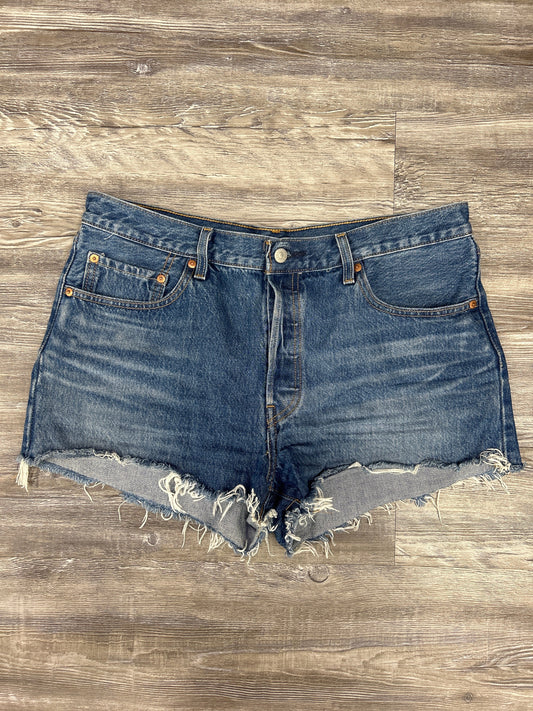 Shorts By Levis In Blue Denim, Size: 16