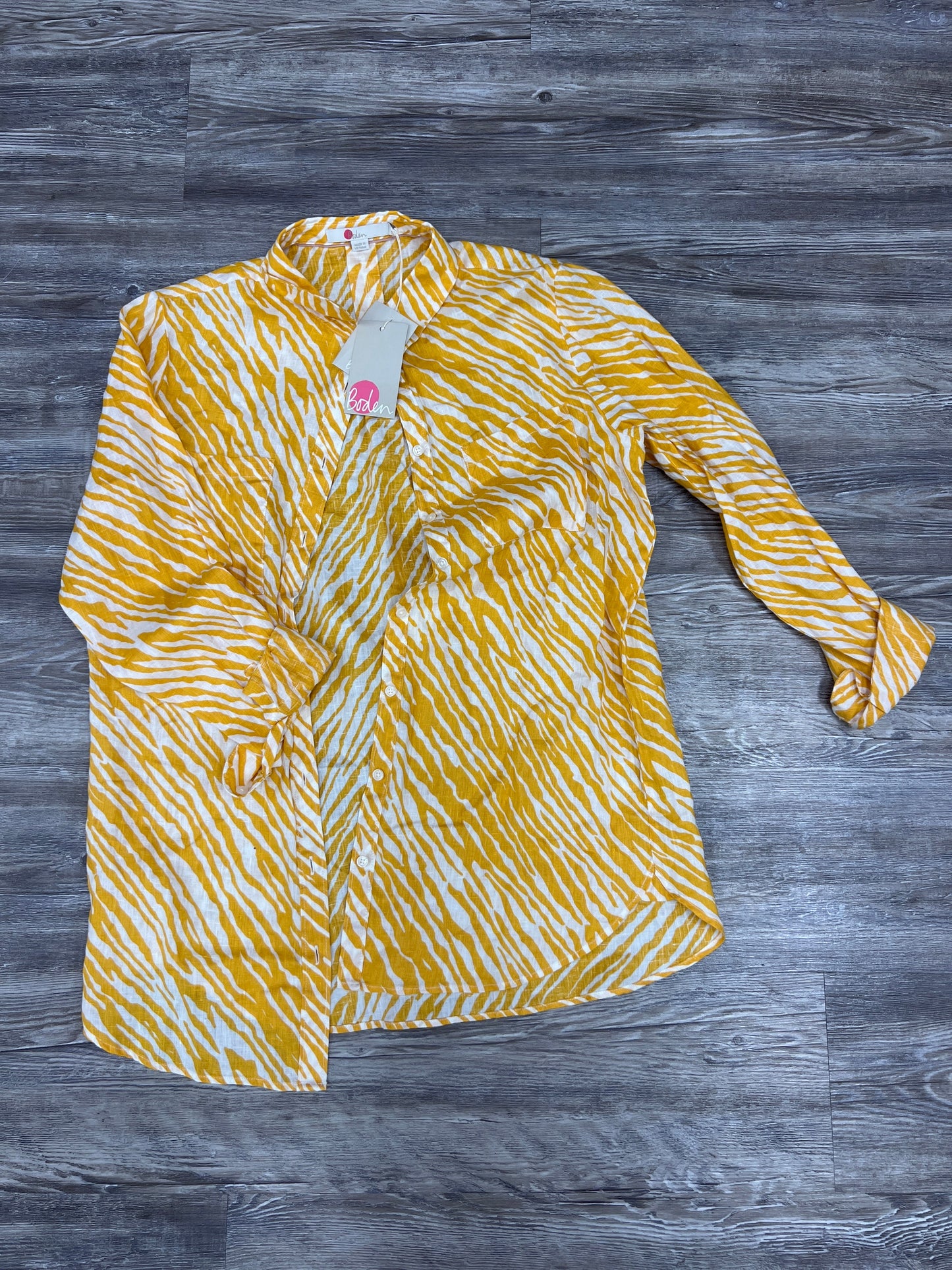 Yellow Tunic Long Sleeve Boden, Size 6long