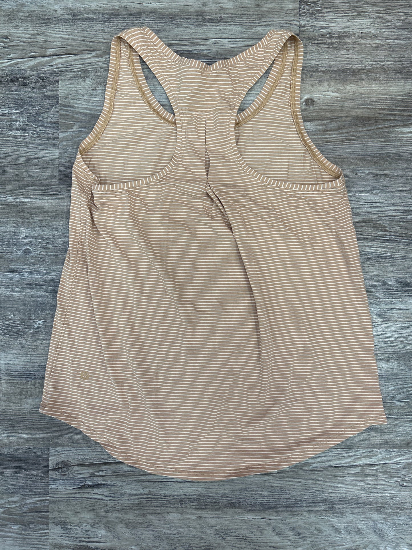 Brown & Cream Athletic Tank Top Lululemon, Size 6