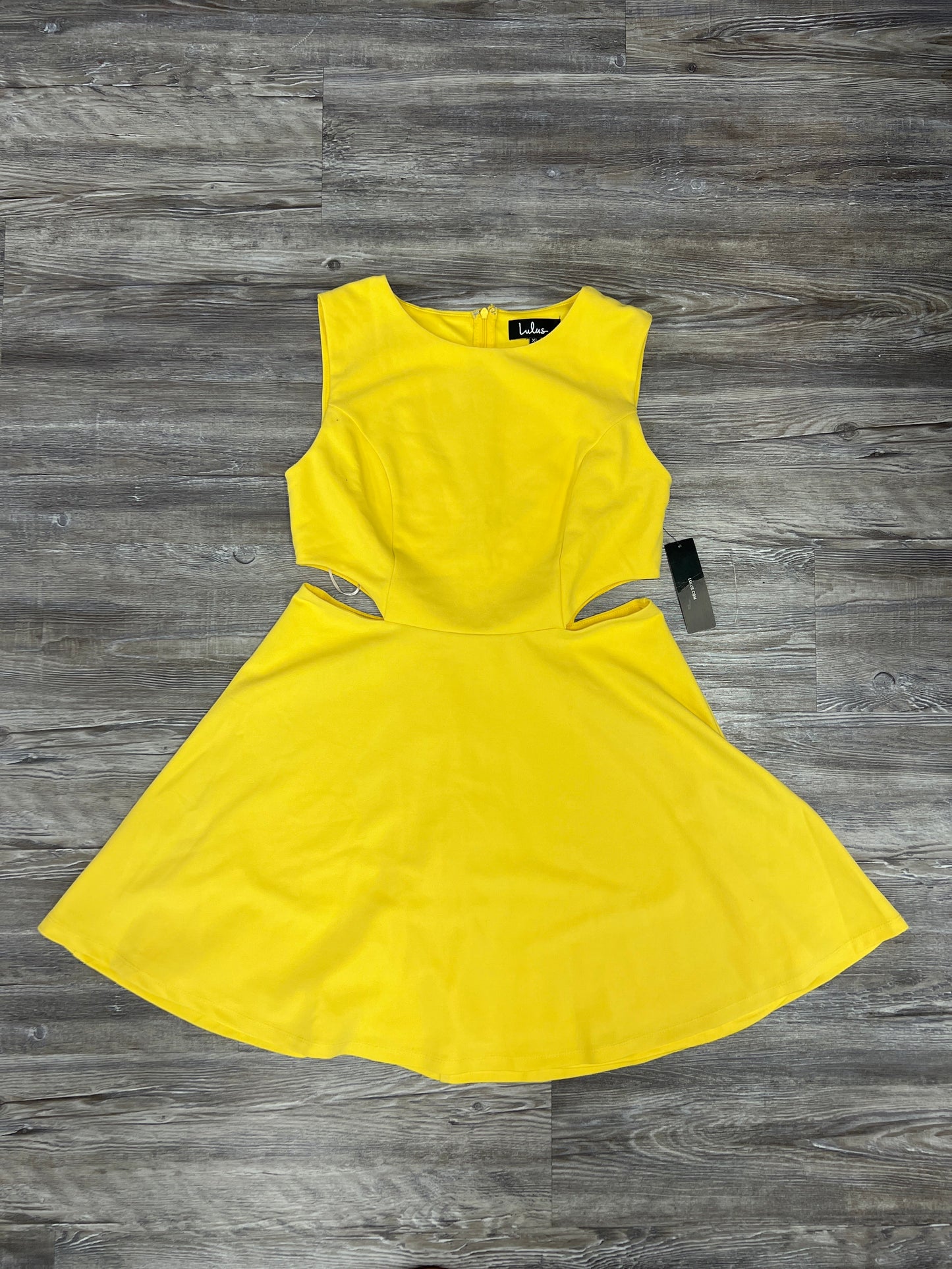 Yellow Dress Casual Short Lulus, Size Xl