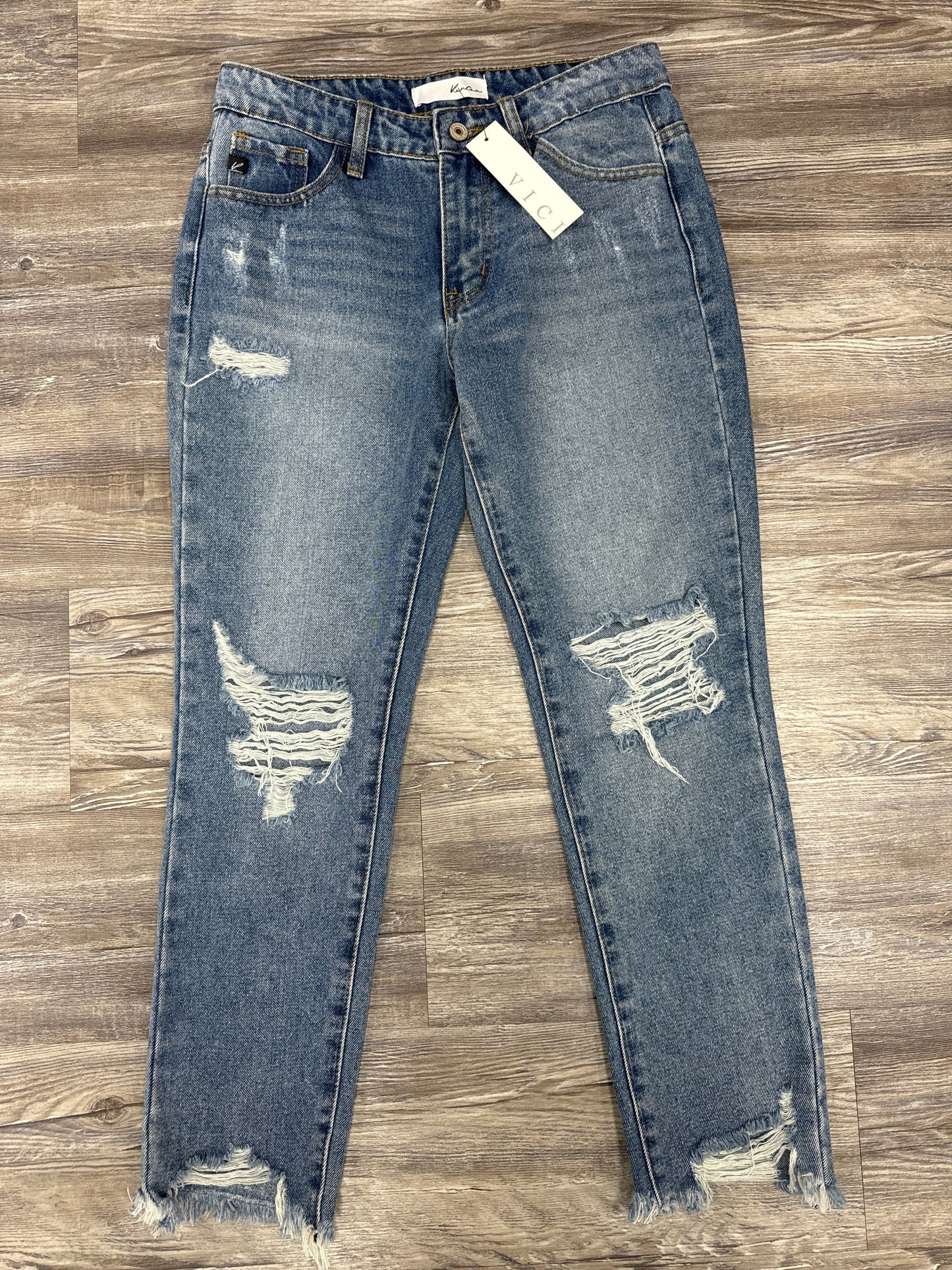 Jeans Straight By Kancan In Blue Denim, Size: 0